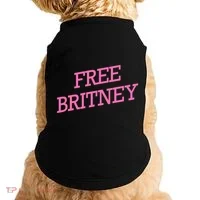 Free Britney pink Doggie Tank thumb 0