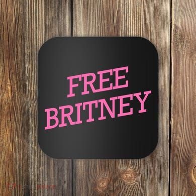 Free Britney pink Coaster