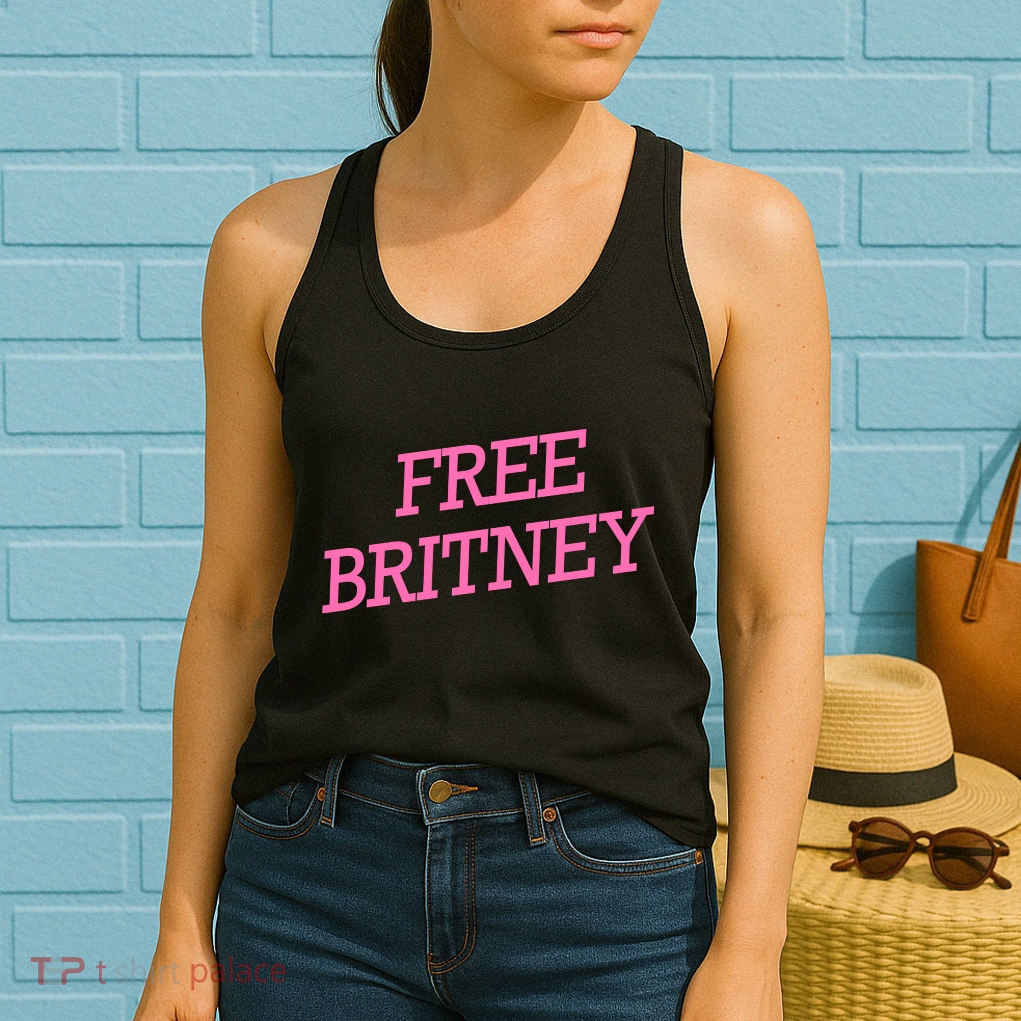 Free Britney pink Women's Tank Top