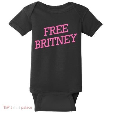 Free Britney pink Baby Bodysuit