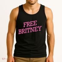 Free Britney pink Tank Top thumb 3