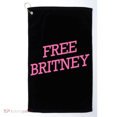 Free Britney pink Golf Towel