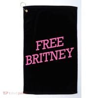 Free Britney pink Golf Towel thumb 0