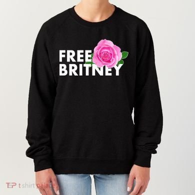 Free Britney Pink Rose Flower Women's Sweatshirt