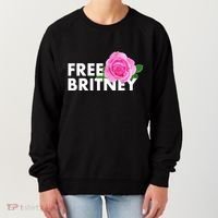 Free Britney Pink Rose Flower Women's Sweatshirt thumb 0