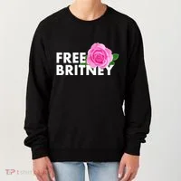Free Britney Pink Rose Flower Women's Sweatshirt thumb 0