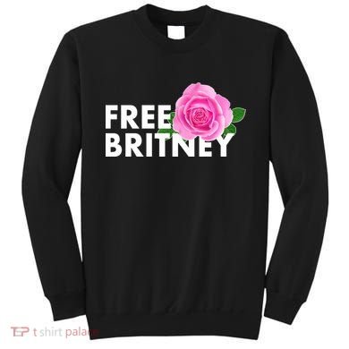 Free Britney Pink Rose Flower Sweatshirt