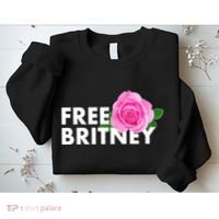 Free Britney Pink Rose Flower Sweatshirt thumb 2