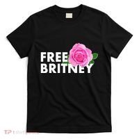 Free Britney Pink Rose Flower T-Shirt thumb 0