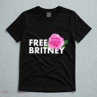 Free Britney Pink Rose Flower T-Shirt thumb 5
