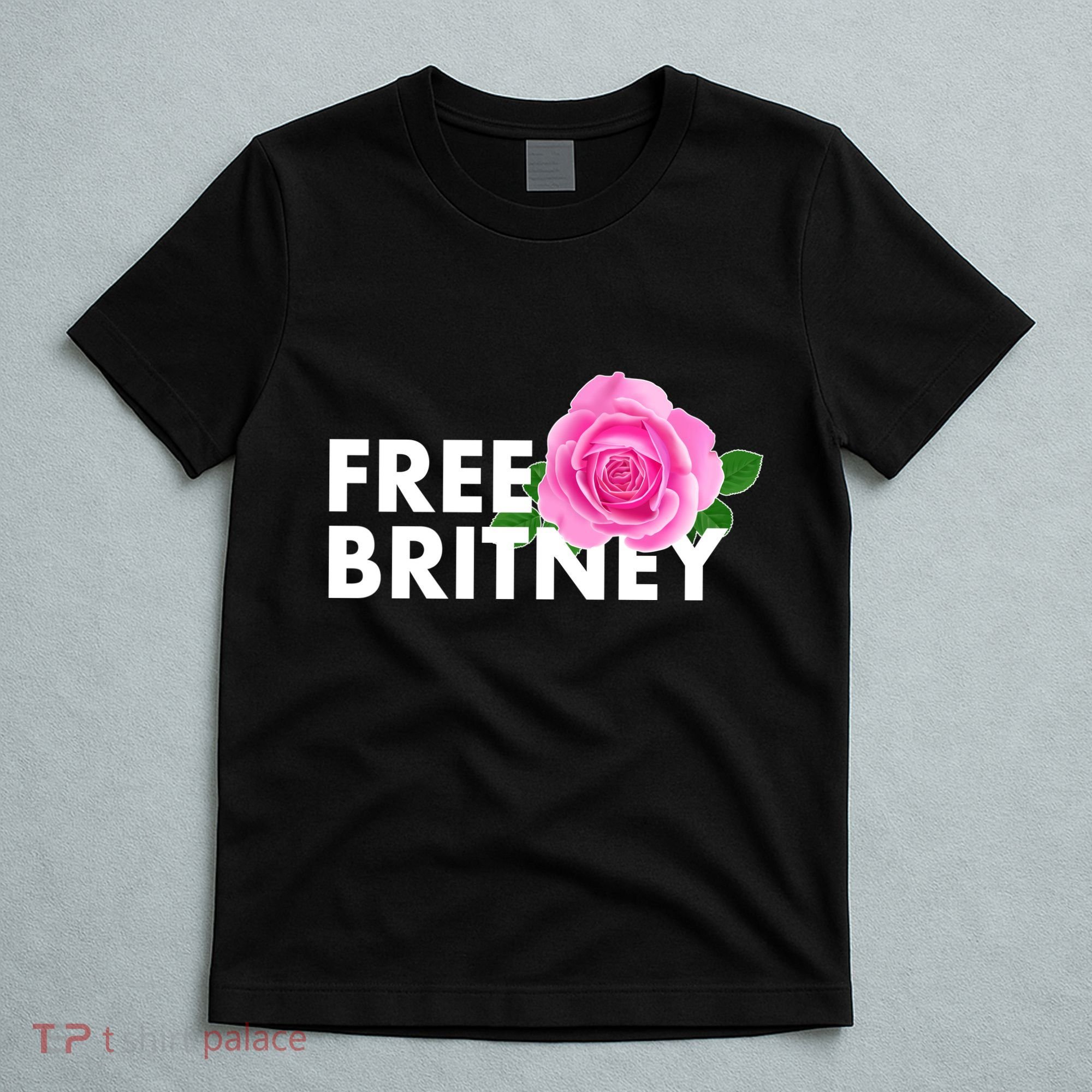 Free Britney Pink Rose Flower T-Shirt