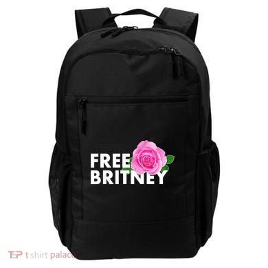 Free Britney Pink Rose Flower Backpack