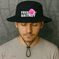 Free Britney Pink Rose Flower Bucket Hat thumb 2