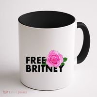 Free Britney Pink Rose Flower Coffee Mug thumb 1