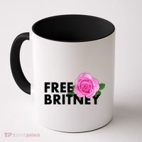 Free Britney Pink Rose Flower Coffee Mug thumb 0