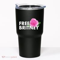 Free Britney Pink Rose Flower Tumbler thumb 0