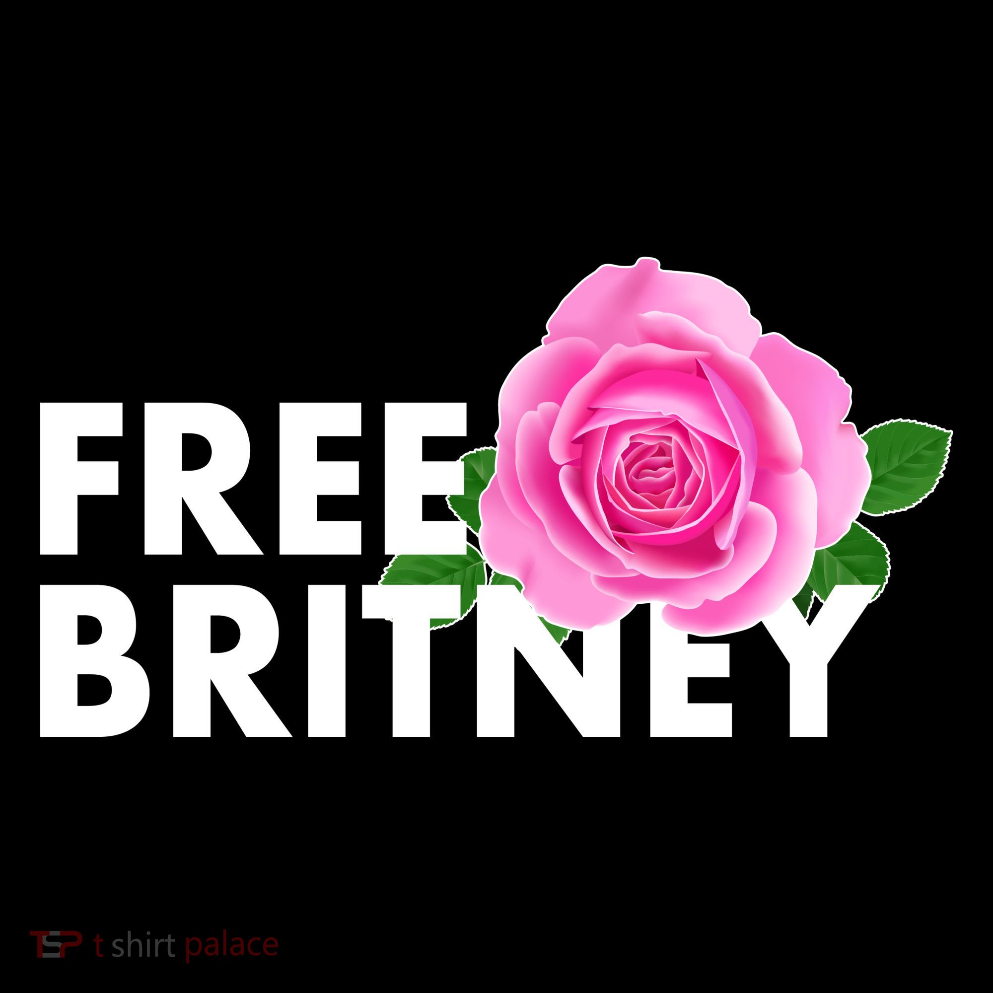 Free Britney Pink Rose Flower Mousepad