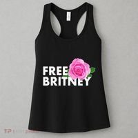 Free Britney Pink Rose Flower Women's Tank Top thumb 3