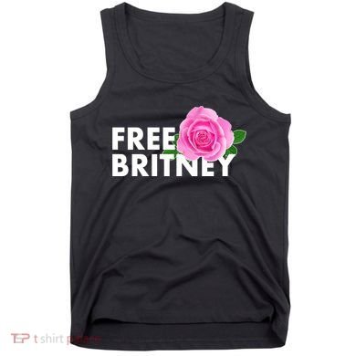 Free Britney Pink Rose Flower Tank Top