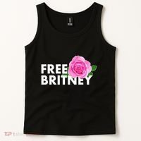 Free Britney Pink Rose Flower Tank Top thumb 2