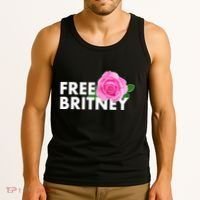 Free Britney Pink Rose Flower Tank Top thumb 3