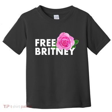 Free Britney Pink Rose Flower Toddler T-Shirt