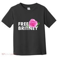 Free Britney Pink Rose Flower Toddler T-Shirt thumb 0
