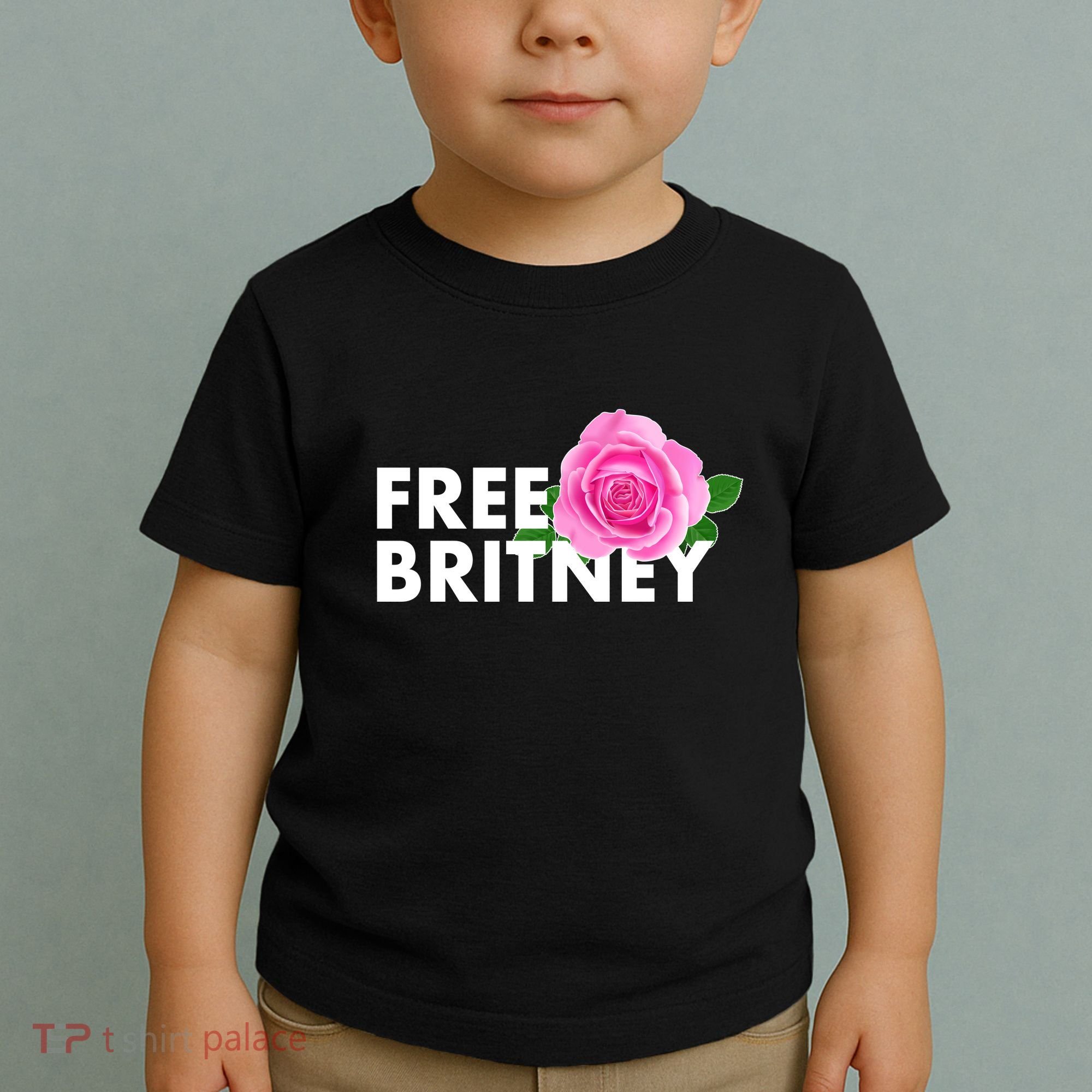 Free Britney Pink Rose Flower Toddler T-Shirt