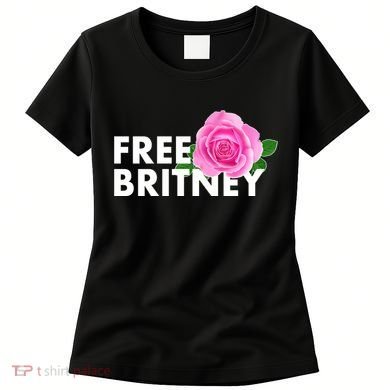 Free Britney Pink Rose Flower Women's T-Shirt