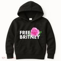 Free Britney Pink Rose Flower Kids Hoodie thumb 0