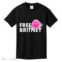 Free Britney Pink Rose Flower Kids T-Shirt thumb 0