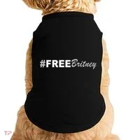 Free Britney Simple Hashtag Logo Doggie Tank thumb 0