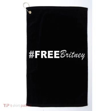 Free Britney Simple Hashtag Logo Golf Towel