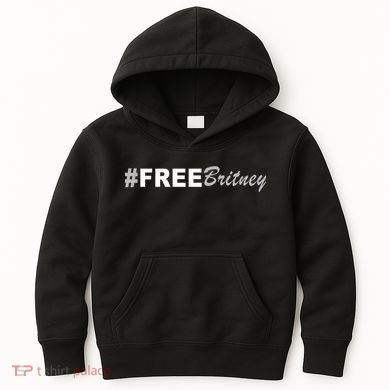 Free Britney Simple Hashtag Logo Kids Hoodie