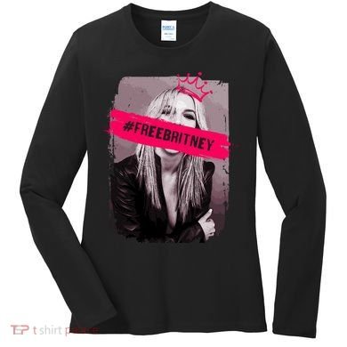 Free Britney Spears #FREEBRITNEY Women's Long Sleeve Shirt