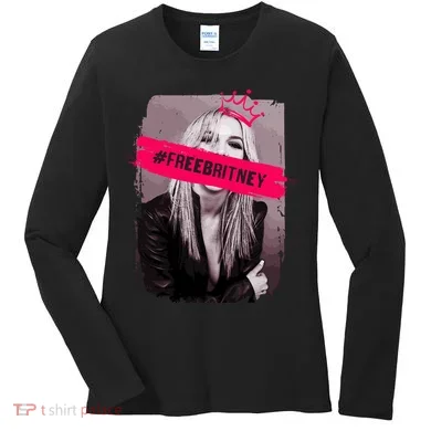 Free Britney Spears #FREEBRITNEY Women's Long Sleeve Shirt