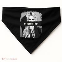 Free Britney Grey Style USA-Made Doggie Bandana thumb 0