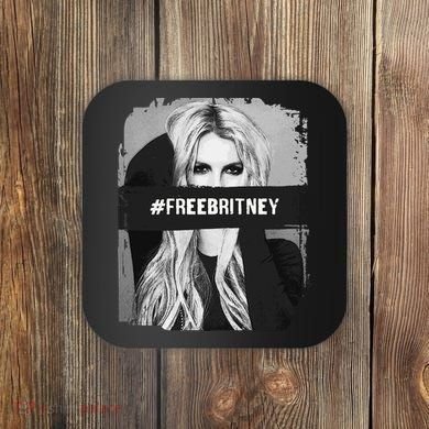 Free Britney Grey Style Coaster