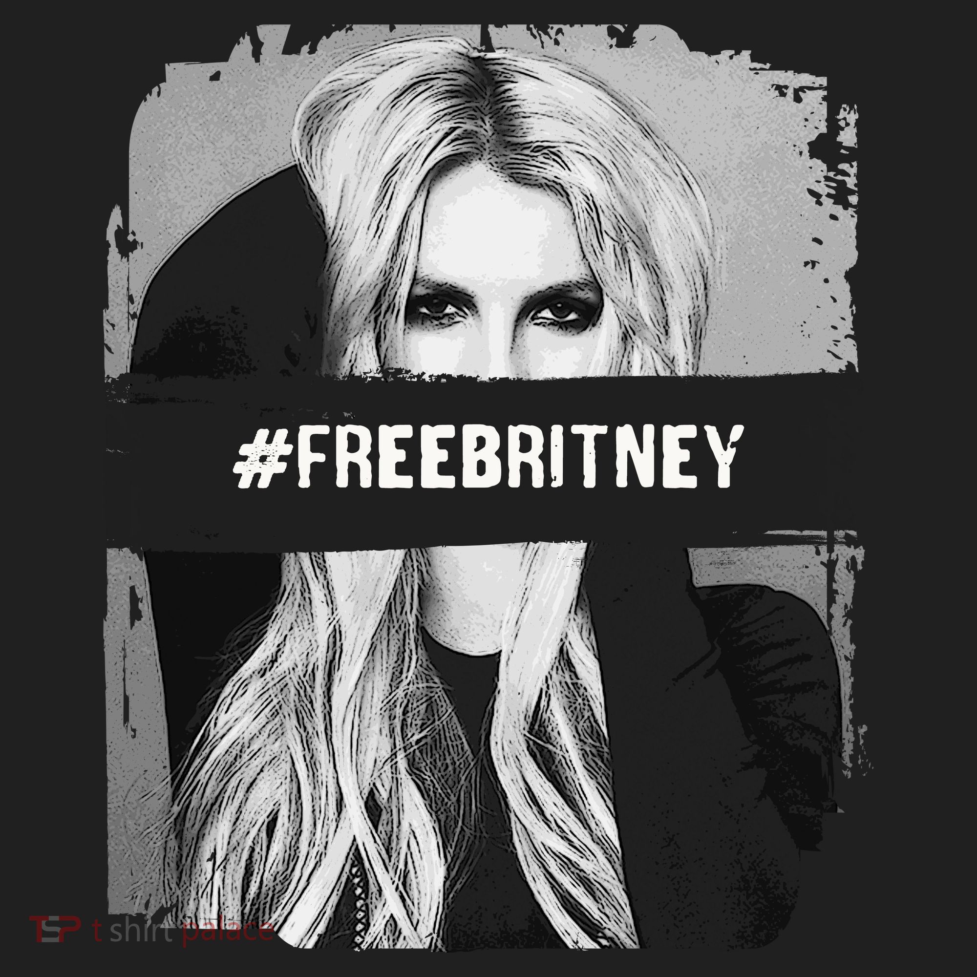 Free Britney Grey Style Golf Towel