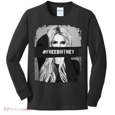 Free Britney Grey Style Kids Long Sleeve Shirt