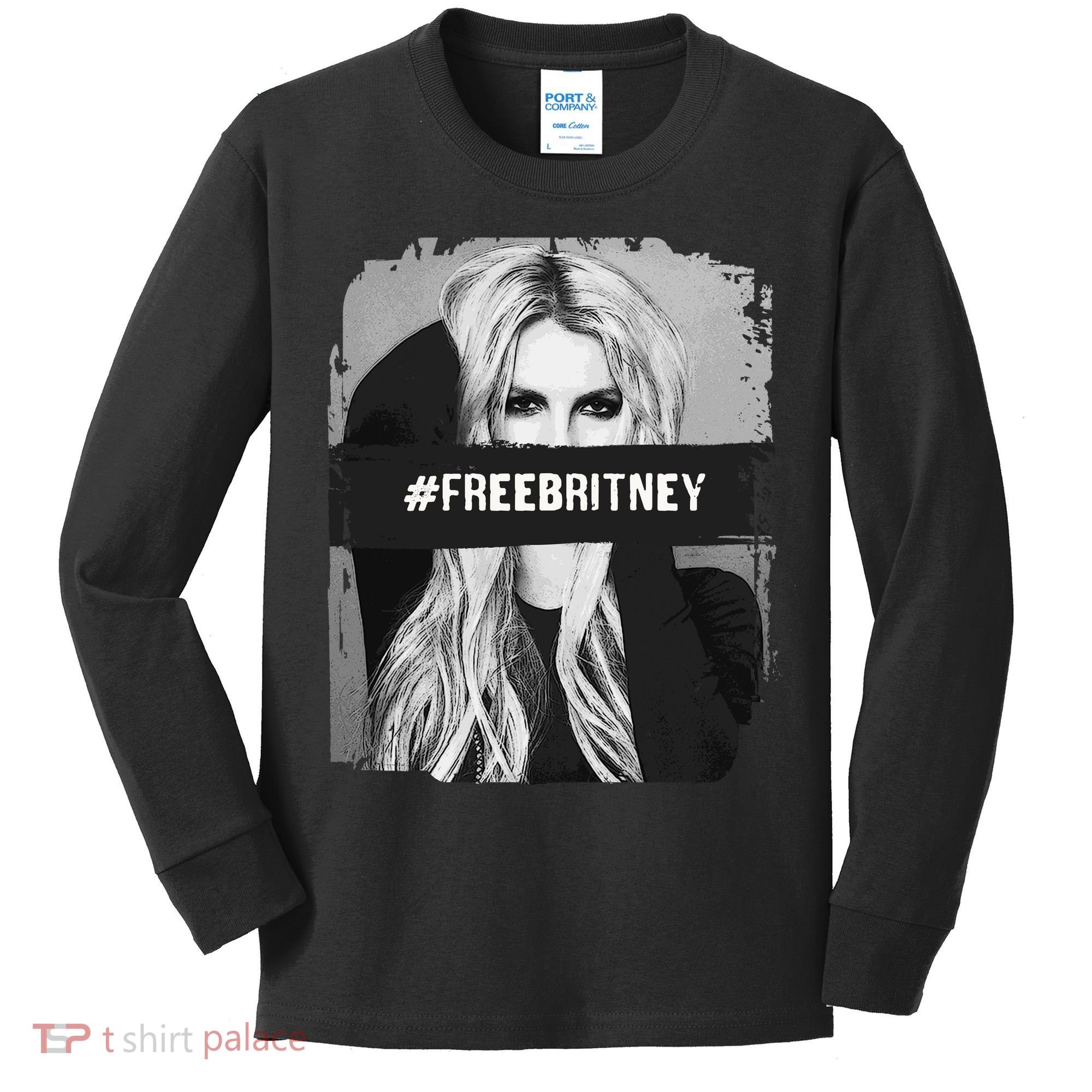 Free Britney Grey Style Kids Long Sleeve Shirt