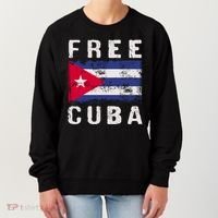 Free Cuba Distressed Flag Women's Sweatshirt thumb 0