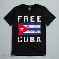 Free Cuba Distressed Flag T-Shirt thumb 5