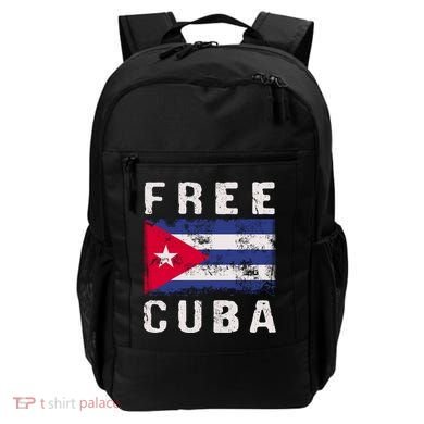 Free Cuba Distressed Flag Backpack