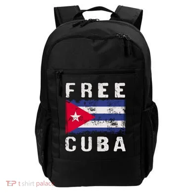 Free Cuba Distressed Flag Backpack
