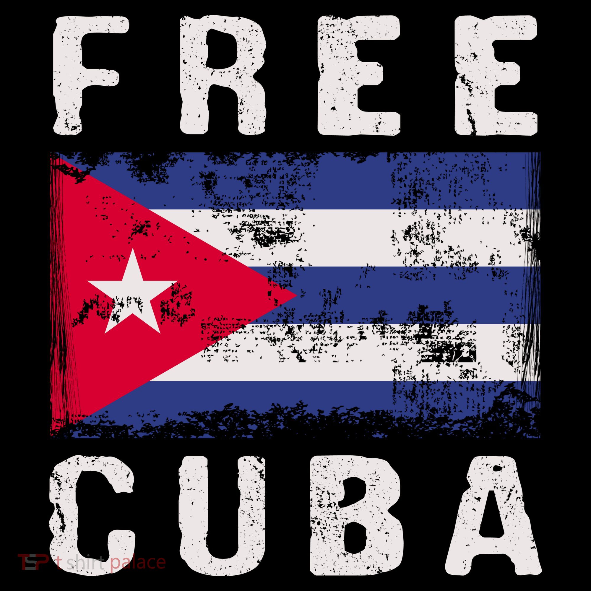 Free Cuba Distressed Flag Backpack