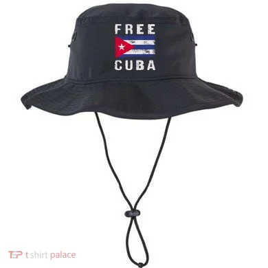 Free Cuba Distressed Flag Bucket Hat