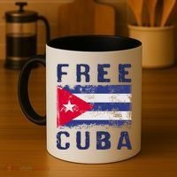 Free Cuba Distressed Flag Coffee Mug thumb 4