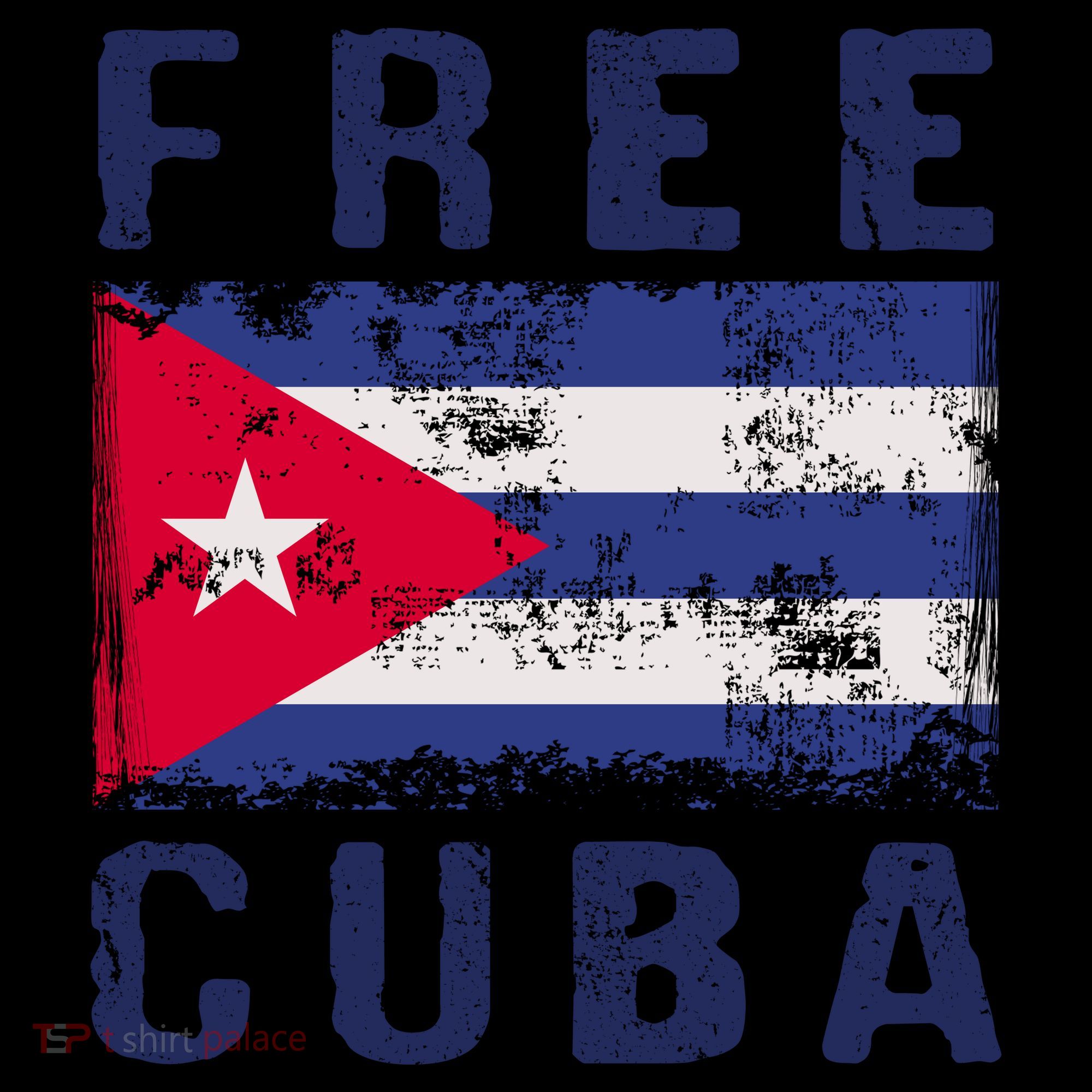 Free Cuba Distressed Flag Coffee Mug