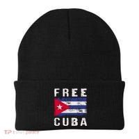 Free Cuba Distressed Flag Beanie thumb 0
